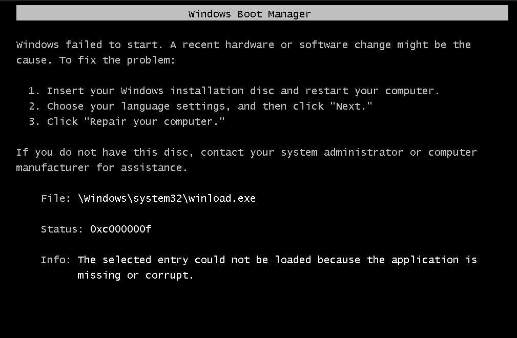 How to Avoid or Fix “winload.exe corrupt” in Windows Vista