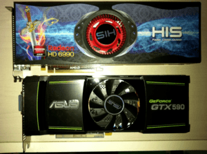 Asus GeForce GTX590 vs Radeon HD6990
