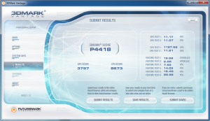 Asus K53SV 3DMark Vantage nVidia