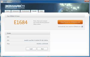 Asus K53SV 3DMark11 nVidia GT540M