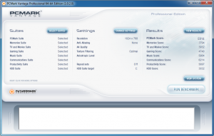 Asus K53SV PCMark Vantage Benchmark Intel